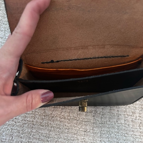 Vintage Ibiza Leather Belt Bag Chocolate Brown Gold Hardware - Picture 9 of 11